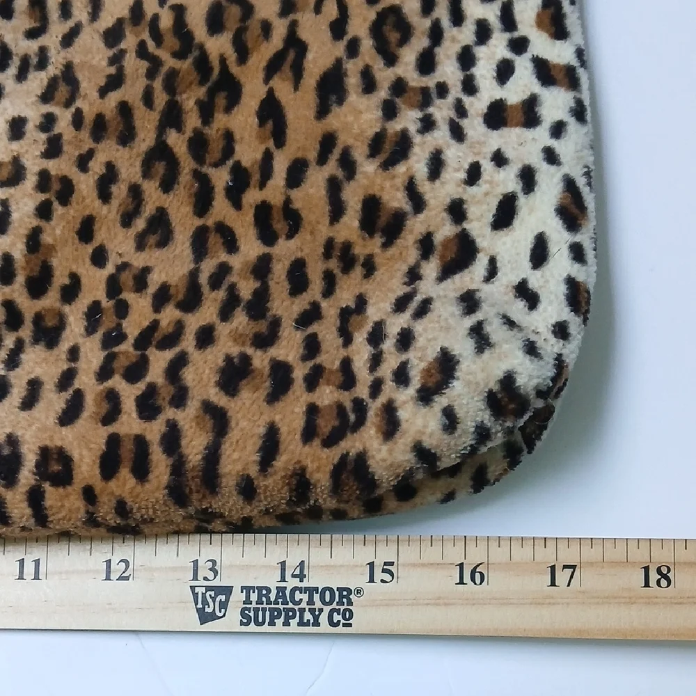 Vintage 80s Comeco Leopard Animal Print Bohemian Retro Everyday Tote Bag